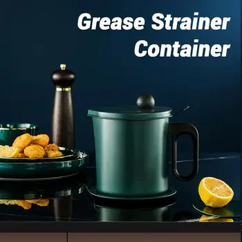 1.7L Leakproof Can Grease Container Kitchen Tool Kettle Cooking Separator Multifunction Frying Pot With Strainer Oil Storage
1.7L Leakproof Can Grease Container Kitchen Tool Kettle Cooking Separator Multifunction Frying Pot With Strainer Oil Storage