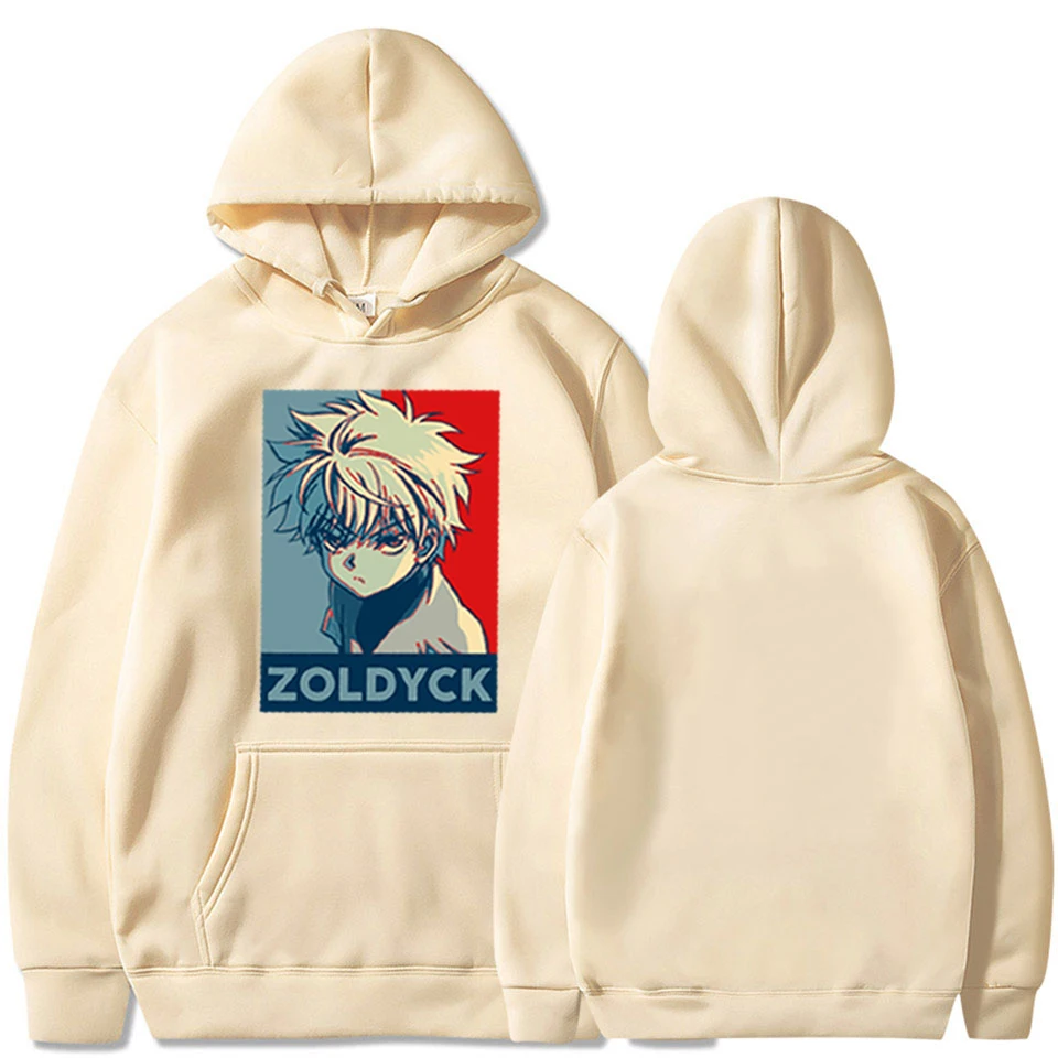 Толстовка унисекс hunter x ZOLDYCK Повседневный пуловер с длинным рукавом принтом в