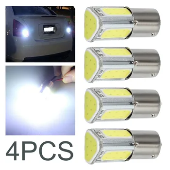 

4pcs 1156 BA15S 382 P21W 4 LED 5W 12V 500lm Car Auto Turn Signal Backlight Reversing Lamp White Accessories Parts