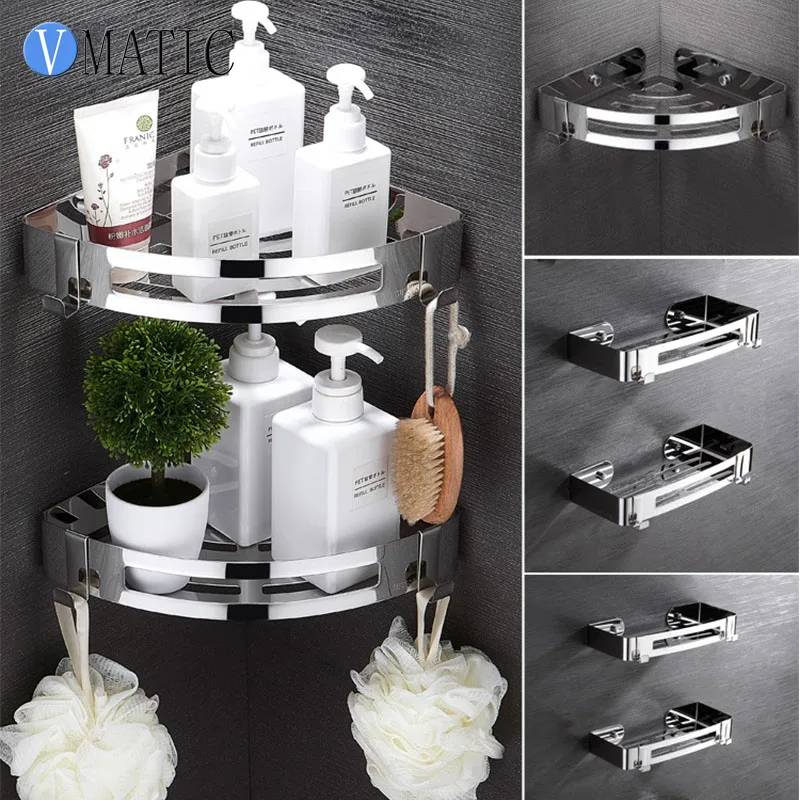 304 Stainless Steel Bathroom Corner Storage Triangular Basket Storage Rack Rectangular Bathroom Shower Shelf
304 Stainless Steel Bathroom Corner Storage Triangular Basket Storage Rack Rectangular Bathroom Shower Shelf