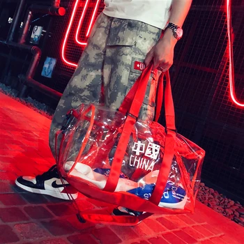 Luggage bag men's tide net red transparent fitness bag large capacity travel bag women's short luggage bag portable travel bag
Luggage bag men's tide net red transparent fitness bag large capacity travel bag women's short luggage bag portable travel bag