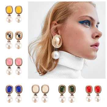 8 Colors Vintage Simulated Pearl Big Statement Earrings Women Wedding Party Drop Dangle Earrings ZA Jewelry Love Christmas Gift
8 Colors Vintage Simulated Pearl Big Statement Earrings Women Wedding Party Drop Dangle Earrings ZA Jewelry Love Christmas Gift