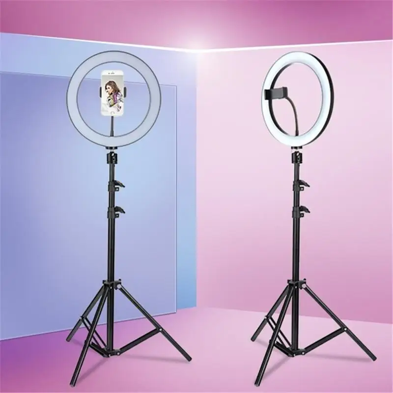 

Tycipy LED Selfie Ring Light 24W 5500K Studio Photography Photo Fill Ring Light with Tripod for iphone Smartphone Makeup