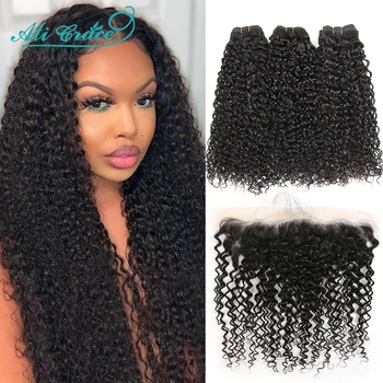 Mongolian Curly Bundles with Frontal 13X4 Medium Brown Lace Aligrace Hair Kinky Curly Bundles with Frontal Natural Color
Mongolian Curly Bundles with Frontal 13X4 Medium Brown Lace Aligrace Hair Kinky Curly Bundles with Frontal Natural Color