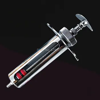 1pcs 10ml 20ml 30ml 50ml Metal syringes, large needle tubes for animals Veterinary medical syringe 
1pcs 10ml 20ml 30ml 50ml Metal syringes, large needle tubes for animals Veterinary medical syringe