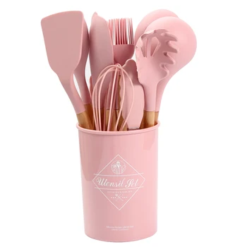 12PCS Silicone Cooking Utensils Set Non-stick Spatula Shovel Wooden Handle Cooking Tools Set With Storage Box Kitchen Tools
12PCS Silicone Cooking Utensils Set Non-stick Spatula Shovel Wooden Handle Cooking Tools Set With Storage Box Kitchen Tools