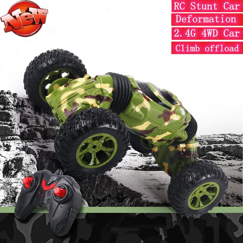 2.4G 4WD Remote Control RC Stunt Car One Key Deformation Twist Car RC Racing Car 360 degree Rotation RC Twisting Car Kid gifts
2.4G 4WD Remote Control RC Stunt Car One Key Deformation Twist Car RC Racing Car 360 degree Rotation RC Twisting Car Kid gifts