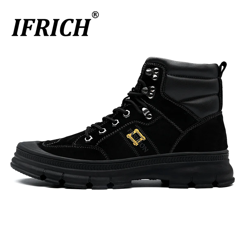 Spring/Autumn Men Leather Boots High Quality Mid-Top Boot Men Black Brown Cowboy Boots Mens Anti-Slip Rubber Motorcycle Boot Man
Spring/Autumn Men Leather Boots High Quality Mid-Top Boot Men Black Brown Cowboy Boots Mens Anti-Slip Rubber Motorcycle Boot Man