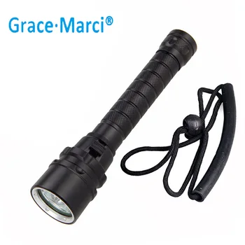 

GM Super Bright Scuba Diving Light 2000 lumens CREE T6 or L2 LED Diving Torch UnderWater 100m Depth Searchlight Swimming Light