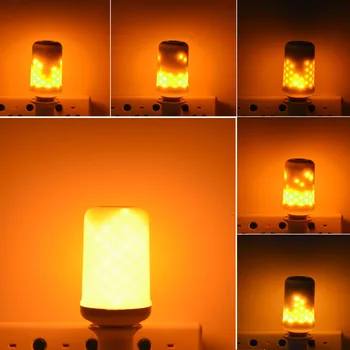 110V-240V 6W E27 Simulation Flame Effect Emulation Fire Flicker Burning Flameless Decoration lamp lantern LED Bulb Corn light
110V-240V 6W E27 Simulation Flame Effect Emulation Fire Flicker Burning Flameless Decoration lamp lantern LED Bulb Corn light