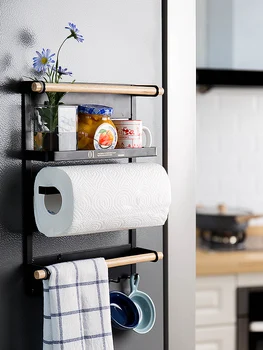 Magnetic Adsorption Refrigerator Side Rack Wall-mounted Multi-function Storage Holder Kitchen Paper Towel Shelf Rack Organizer
Magnetic Adsorption Refrigerator Side Rack Wall-mounted Multi-function Storage Holder Kitchen Paper Towel Shelf Rack Organizer