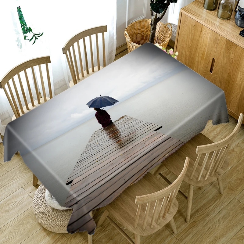 3D Sunset Seascape Girl on the Deck Pattern Tablecloth Thicken Cotton Rectangular/Round Table Cloth for Wedding Picnic Party
3D Sunset Seascape Girl on the Deck Pattern Tablecloth Thicken Cotton Rectangular/Round Table Cloth for Wedding Picnic Party