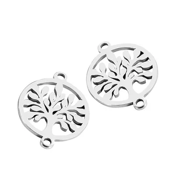 10pcs/lot Tree of Life Bracelets Connectors Stainless Steel Charm Connector DIY Bracelet Jewelry Making Accessories 13.5X17.5mm
10pcs/lot Tree of Life Bracelets Connectors Stainless Steel Charm Connector DIY Bracelet Jewelry Making Accessories 13.5X17.5mm