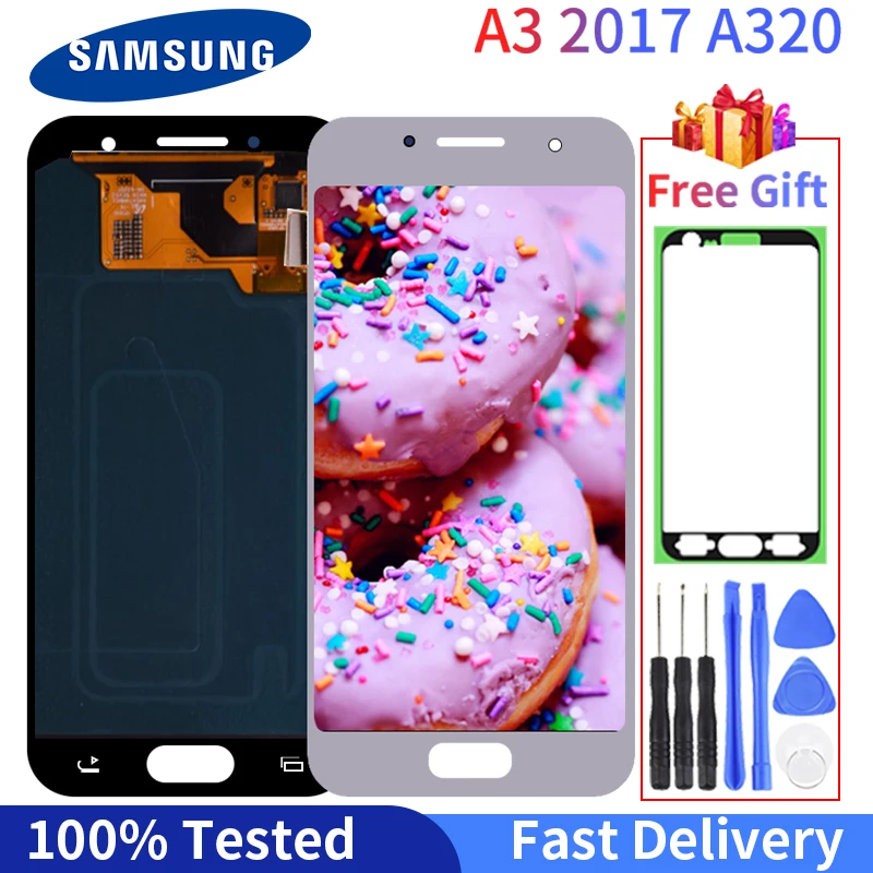 Original LCD For SAMSUNG Galaxy A320 A320F A320Y A320M LCD Display A3 2017LCD Touch Screen Digitizer Assembly Repacement Parts
Original LCD For SAMSUNG Galaxy A320 A320F A320Y A320M LCD Display A3 2017LCD Touch Screen Digitizer Assembly Repacement Parts