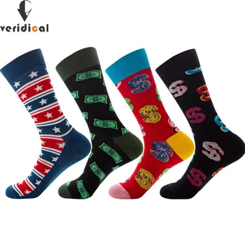 VERIDICAL Novelty Men's Long Socks Harajuku Money Dollar Printed Socks Funny Cartoon Socks Combed Cotton Happy Funny Socks Men
VERIDICAL Novelty Men's Long Socks Harajuku Money Dollar Printed Socks Funny Cartoon Socks Combed Cotton Happy Funny Socks Men
