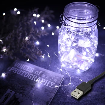 LED String Lights DIY 5M 10M USB Silver Copper Wire Garland Fairy Lighting for Festival Christmas Holiday Party Decorations
LED String Lights DIY 5M 10M USB Silver Copper Wire Garland Fairy Lighting for Festival Christmas Holiday Party Decorations