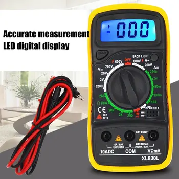 Digital Multimeter Xl830l Portable High Precision Digital Display Universal Strap With Backlight Electric Multifunction Meter
Digital Multimeter Xl830l Portable High Precision Digital Display Universal Strap With Backlight Electric Multifunction Meter