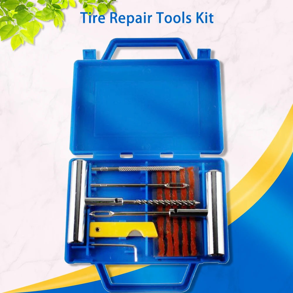 11pcs Tire Repair Kit Car Motorcycle Bike Emergency Heavy Duty Tubeless Tire Puncture Professional Repair Kit Plug Set
11pcs Tire Repair Kit Car Motorcycle Bike Emergency Heavy Duty Tubeless Tire Puncture Professional Repair Kit Plug Set