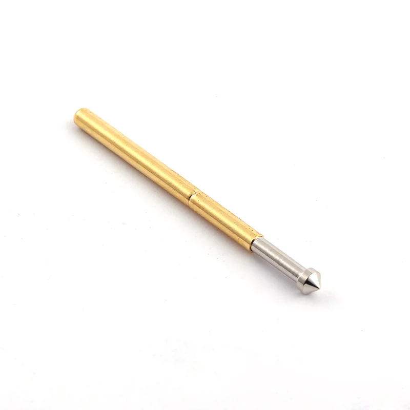 

100 Metal Brass Nickel-plated Compression Test Pins P125-E Electronic Pogo Pins with 2.02mm Diameter