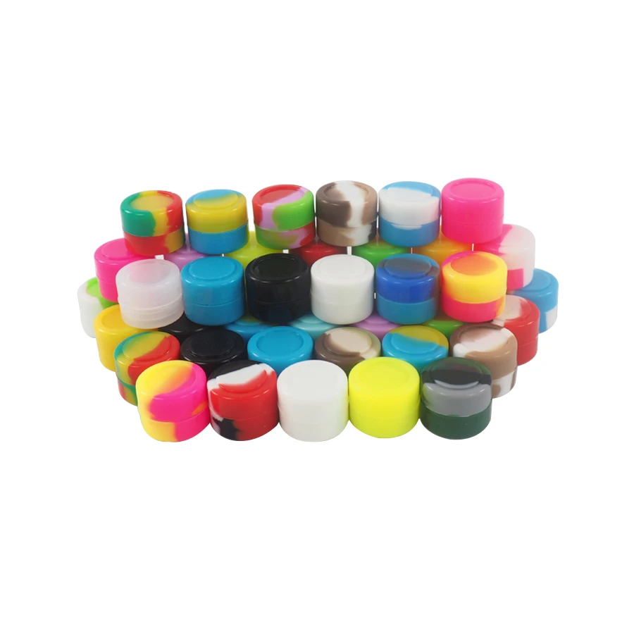 50pcs 2ml mini non stick silicone container jar wax oil dab jar soft storage tank portable box random color
50pcs 2ml mini non stick silicone container jar wax oil dab jar soft storage tank portable box random color