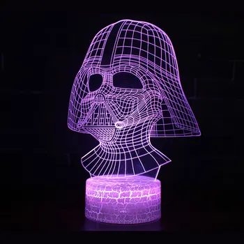 3D Illusion LED Nightlight Sleeping Light Model Star Wars Darth Vader Acrylic Smart 7 Colors Action & Toy Fgures For Kid Gift
3D Illusion LED Nightlight Sleeping Light Model Star Wars Darth Vader Acrylic Smart 7 Colors Action & Toy Fgures For Kid Gift