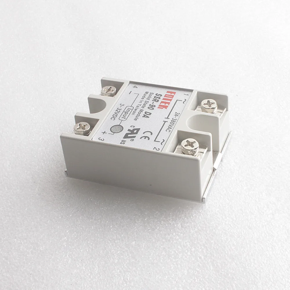 10PCS Sale Single Phase Solid State Relay DC-AC 90A SSR-90DA 3-32V DC