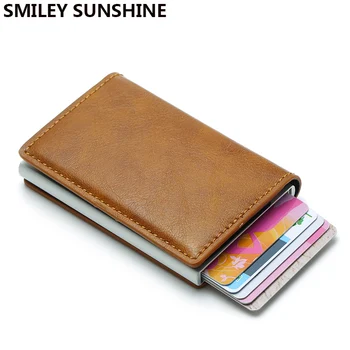 Rfid Blocking Aluminium Thin Men Wallets Male Mini Slim Wallet Trifold Card Holders Walet Small Purses Money Bag Vallet Waller
Rfid Blocking Aluminium Thin Men Wallets Male Mini Slim Wallet Trifold Card Holders Walet Small Purses Money Bag Vallet Waller
