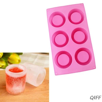 6-Cavity Handmade Resin Cups Ice Tray Round Silicone Shot Glass Bottle Mold 
6-Cavity Handmade Resin Cups Ice Tray Round Silicone Shot Glass Bottle Mold