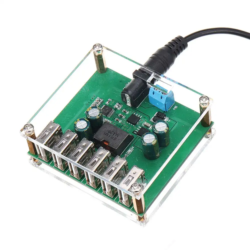 DC-DC Step Down Regulator Power Converter 6 USB Output Power Supply Module 10V 12V 24V 36V To 5V/8A
DC-DC Step Down Regulator Power Converter 6 USB Output Power Supply Module 10V 12V 24V 36V To 5V/8A