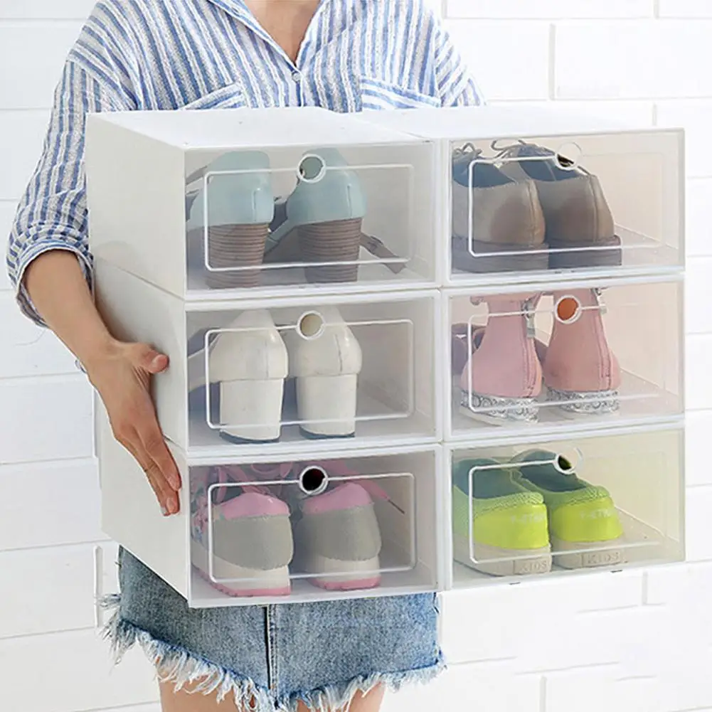 3PCS Transparent Plastic Shoes Storage Box Thickened Transparent Drawer Case Plastic Shoe Boxes Stackable Box Organizer Rack
3PCS Transparent Plastic Shoes Storage Box Thickened Transparent Drawer Case Plastic Shoe Boxes Stackable Box Organizer Rack