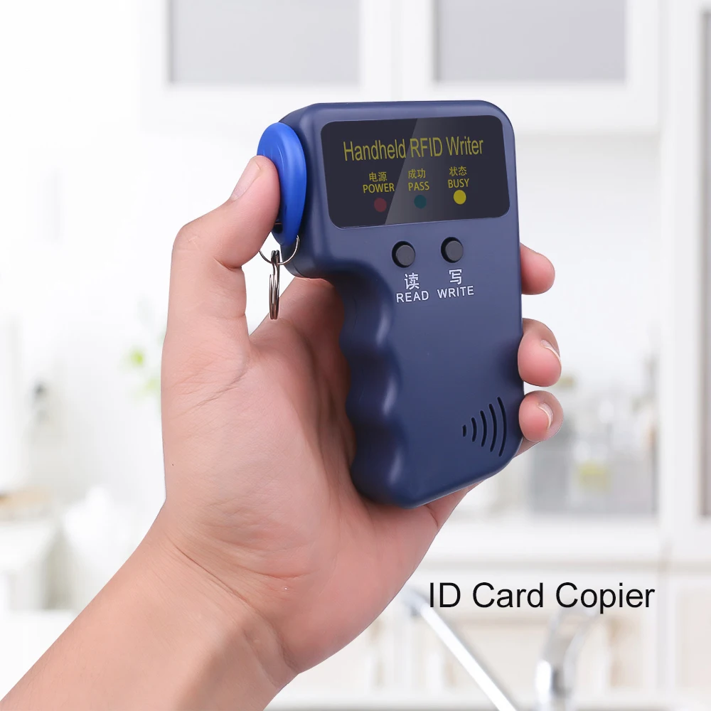

New 125KHz RFID ID Card Copier Writer Key Cards Duplicator Programmer Reader Match Writable EM4305 ID Keyfobs Tags Card Handheld