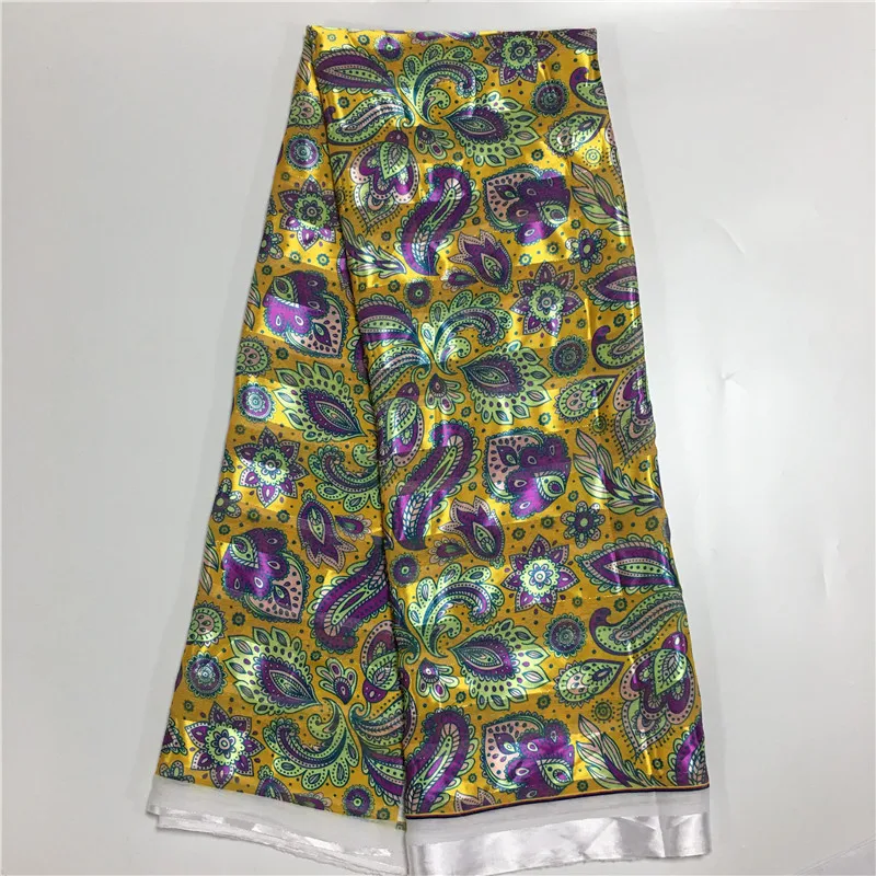 Hot selling satin silk wax fabric 5 yards/lot colorfast Nigrian design African wax pattern satin ribbon fabric for clothing 12L
Hot selling satin silk wax fabric 5 yards/lot colorfast Nigrian design African wax pattern satin ribbon fabric for clothing 12L