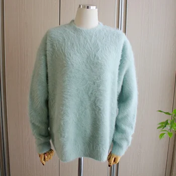 Mink Cashmere Thick Fluffy Sweater Long Sleeve Women Autumn Winter Cusual Pullover Korean Fashion O-neck Knitted Pull femme
Mink Cashmere Thick Fluffy Sweater Long Sleeve Women Autumn Winter Cusual Pullover Korean Fashion O-neck Knitted Pull femme