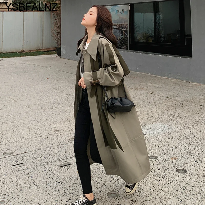 Autumn Fashion Women Trench Patchwork Hit Color Full Sleeve Lapel High Street Loose Slim Thin Windbreaker Coats Plaszcze Damskie
Autumn Fashion Women Trench Patchwork Hit Color Full Sleeve Lapel High Street Loose Slim Thin Windbreaker Coats Plaszcze Damskie
