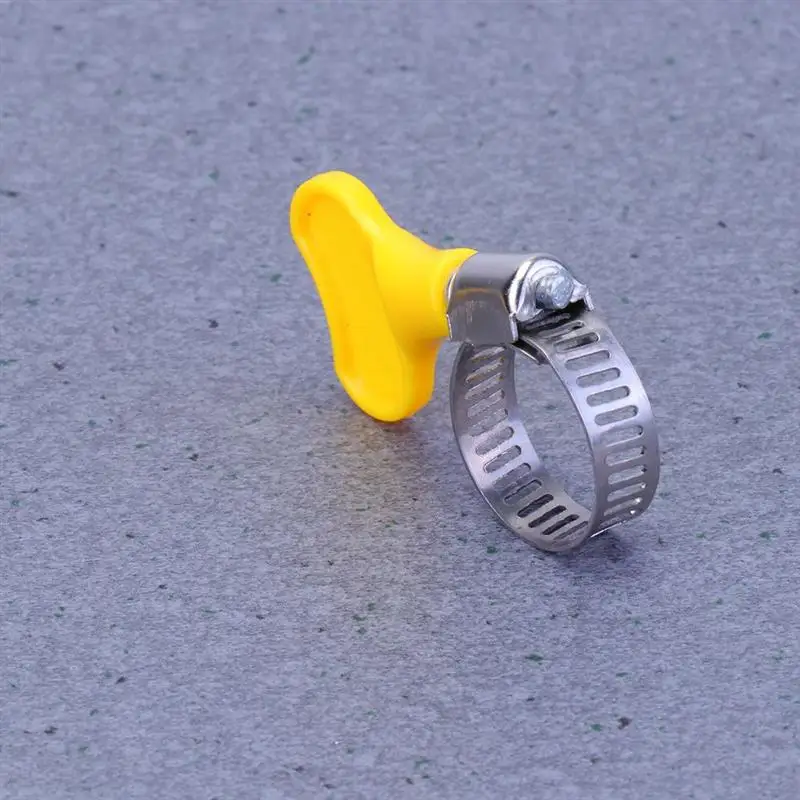 100Pcs Home Use Hardware Clamp Stainless Steel Pipe Hose Clamp Pipe Clamp Clips With Yellow Handle For Indoor Outdoor Supplies
100Pcs Home Use Hardware Clamp Stainless Steel Pipe Hose Clamp Pipe Clamp Clips With Yellow Handle For Indoor Outdoor Supplies