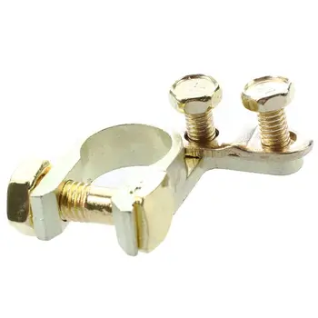 2 Pcs Gold Tone Car Battery Terminals Positive Negative Clamps 6V 12V
2 Pcs Gold Tone Car Battery Terminals Positive Negative Clamps 6V 12V