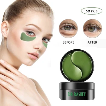 

24K Gold Collagen Gel Eye Mask Anti-Puffiness Anti-Aging Hyaluronic Acid Moisturizing Remover Dark Circles Eye Patches 60pcs N