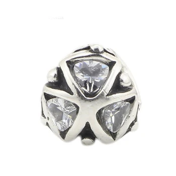 925 Sterling Silver Crystal Triangles Charm Bead Fits European 3.0mm Bracelet & Necklace Jewelry 
925 Sterling Silver Crystal Triangles Charm Bead Fits European 3.0mm Bracelet & Necklace Jewelry