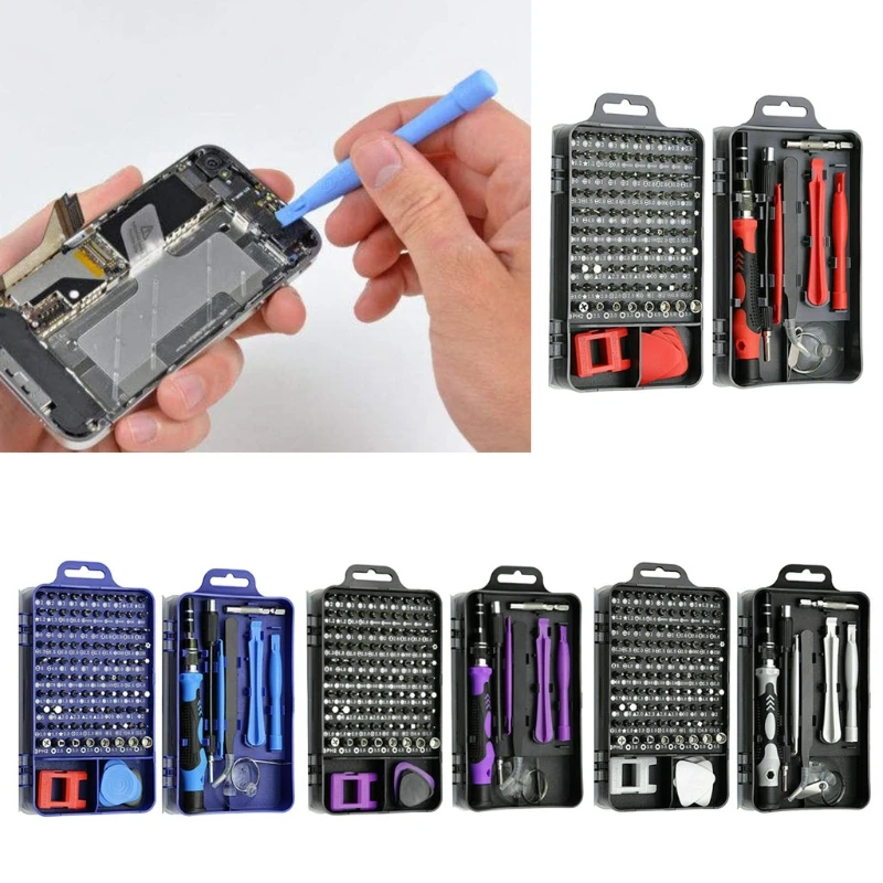 115Pcs Clock Mobile Phone Repair Kit Multiple Combinations Screwdriver Set Portable Disassembly & Repair Combination Tool Kit
115Pcs Clock Mobile Phone Repair Kit Multiple Combinations Screwdriver Set Portable Disassembly & Repair Combination Tool Kit