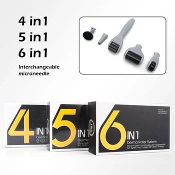 4/5/6 In 1 Microneedle Derma Roller Kit Titanium Dermaroller Micro Needle Facial Roller for Skin Care and Body Treatment
4/5/6 In 1 Microneedle Derma Roller Kit Titanium Dermaroller Micro Needle Facial Roller for Skin Care and Body Treatment