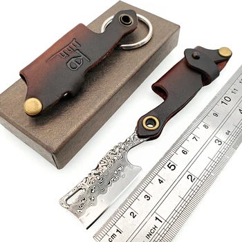 Damascus Razor Mini Folding Knife Leather Knife Cover Tactical Pocket Keychain Knives Outdoor Survival Camping Hunting EDC Tools
Damascus Razor Mini Folding Knife Leather Knife Cover Tactical Pocket Keychain Knives Outdoor Survival Camping Hunting EDC Tools