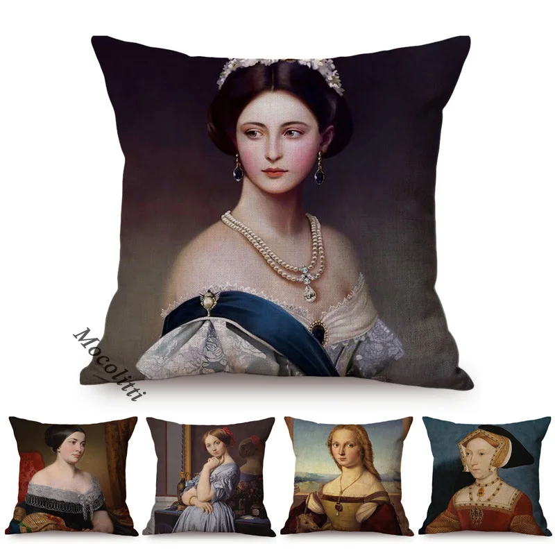 World Famous Palace Oil Painting Art Sofa Pillows Case Renaissance Countess Orsonville Classic Home Decorative Bed Cushion Cover
World Famous Palace Oil Painting Art Sofa Pillows Case Renaissance Countess Orsonville Classic Home Decorative Bed Cushion Cover