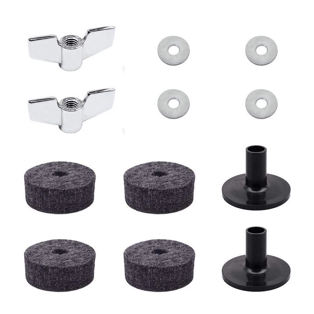 12 PCs Drum Cymbal Felts Set Instruments Practical Sleeves Percussion Professional Musical Wing Nut Replacement Pads Washer | Спорт и