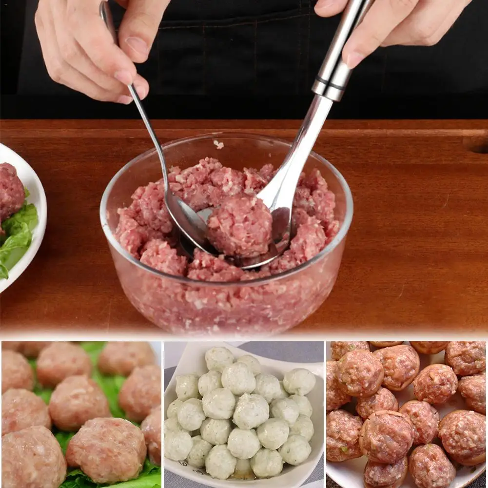 Non-Stick Meatball Maker Kitchen Meatball Maker Stainless Steel Meat Tools Non-Stick DIY Fish Meat Meatballs Spoon Mold Tools
Non-Stick Meatball Maker Kitchen Meatball Maker Stainless Steel Meat Tools Non-Stick DIY Fish Meat Meatballs Spoon Mold Tools