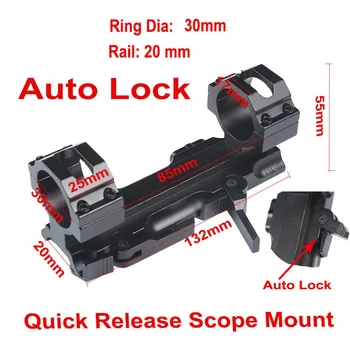 Tactical HeavyDuty Dual Ring 30mm / 20mm Rail Quick Release Cantilever Weaver Forward Reach Scope Mount QD Cam Locks
Tactical HeavyDuty Dual Ring 30mm / 20mm Rail Quick Release Cantilever Weaver Forward Reach Scope Mount QD Cam Locks