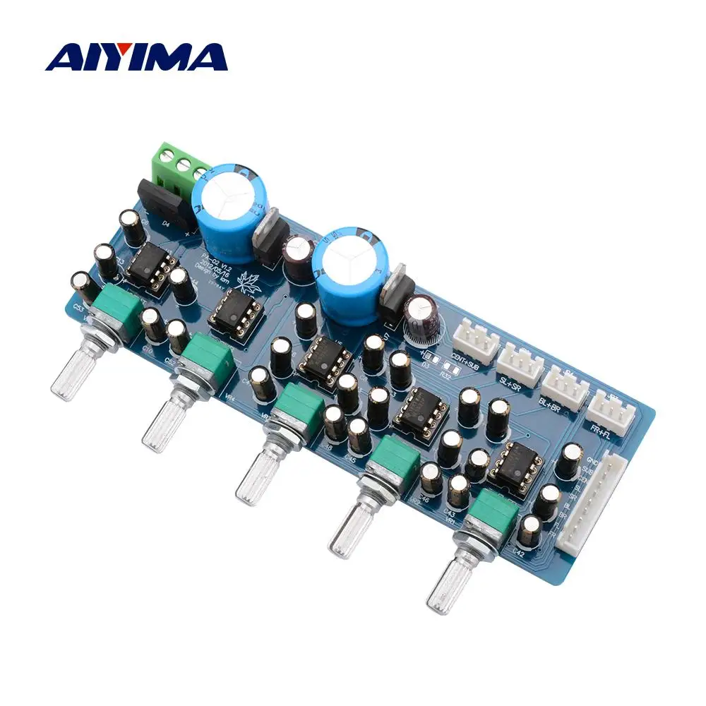 AIYIMA 7.1 Home Theater NE5532 Preamplifier Tone Bord Preamp Volume Control 2 Level Low Pass Filtering 8 Channel With Subwoofer
AIYIMA 7.1 Home Theater NE5532 Preamplifier Tone Bord Preamp Volume Control 2 Level Low Pass Filtering 8 Channel With Subwoofer