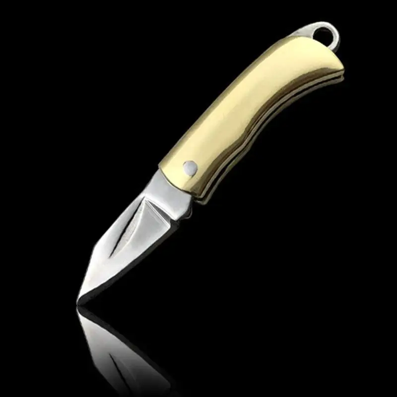Delicate Pocket Keychain Stainless Steel Multifunction Outdoor Brass Blade Mini Knife Key Ring Open Box Cutter Cut Camp Peeler
Delicate Pocket Keychain Stainless Steel Multifunction Outdoor Brass Blade Mini Knife Key Ring Open Box Cutter Cut Camp Peeler