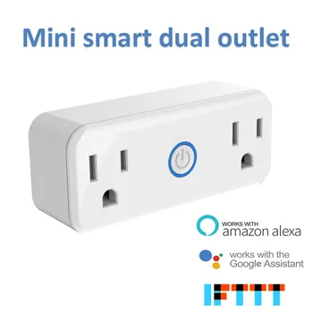 Mini smart dual power outlet socket wifi US Standard Outlet Power Monitor Energy Saver Work with Amazon Alexa and Google Home
Mini smart dual power outlet socket wifi US Standard Outlet Power Monitor Energy Saver Work with Amazon Alexa and Google Home