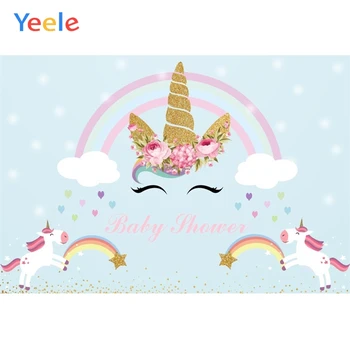 Yeele Unicorn Party Rainbow Clouds Heart Birthday Baby Photography Background Customized Photographic Backdrops for Photo Studio
Yeele Unicorn Party Rainbow Clouds Heart Birthday Baby Photography Background Customized Photographic Backdrops for Photo Studio