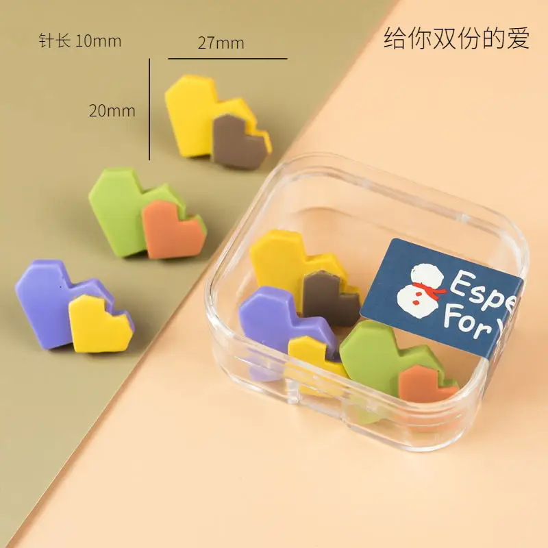 Heart Shape 10pcs Cork Board Safety Colored Push Pins Thumb Tack Office School Accessories Supplies
Heart Shape 10pcs Cork Board Safety Colored Push Pins Thumb Tack Office School Accessories Supplies